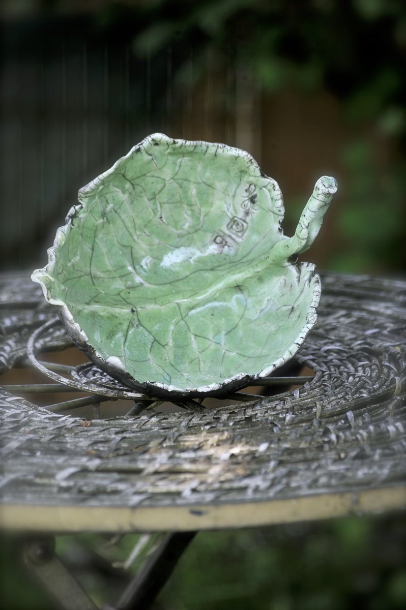 Grønt Raku naturblad fra Lerchereden® 